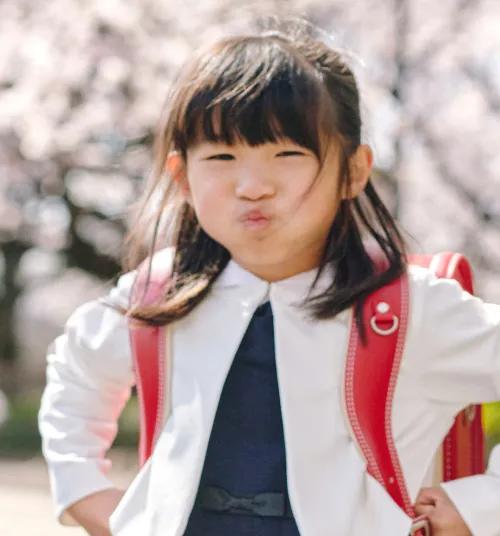 小学生 #ランドセルでポーズ