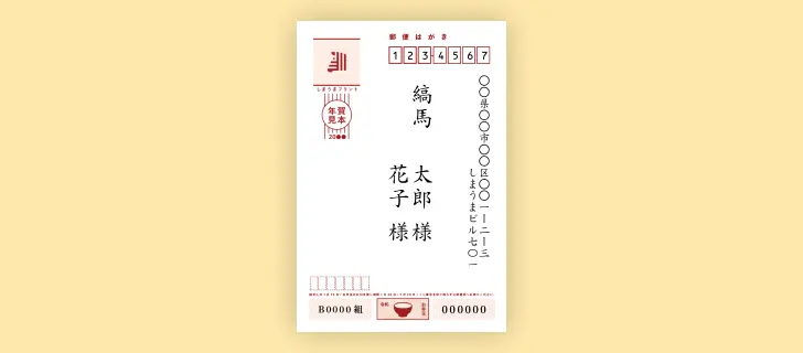 年賀状の宛名面