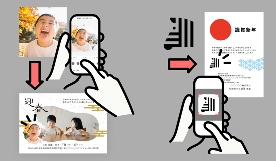 画像：写真オリジナルスタンプ